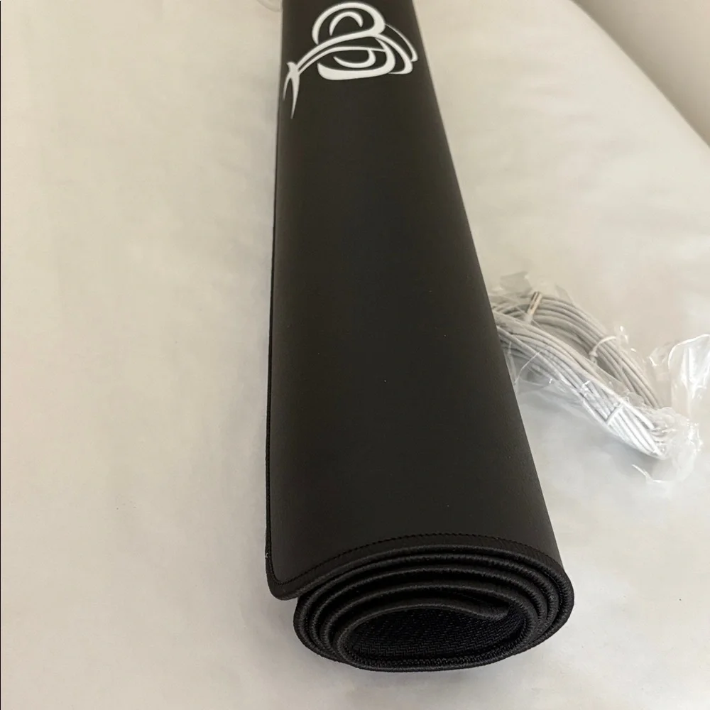 Black Leatherette Grounding Mat for Feet 3MM Thickened Earthing Pad new in box
